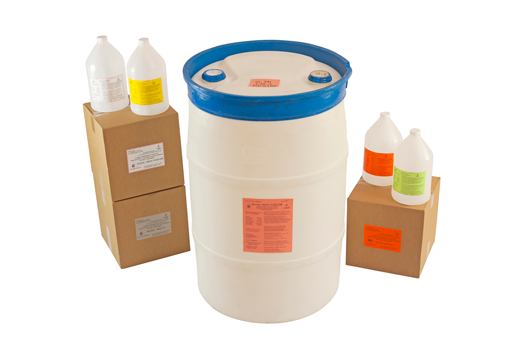 Color-coded labels Acid Concentrate